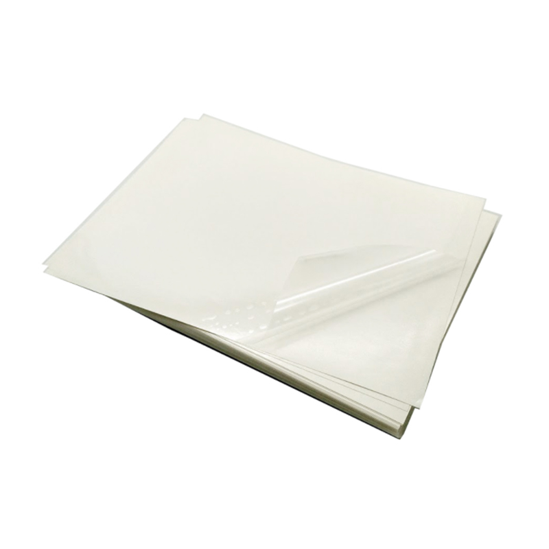 Màng PET trong suốt 36um / Keo có thể tháo rời / Lớp lót thủy tinh trắng 60g