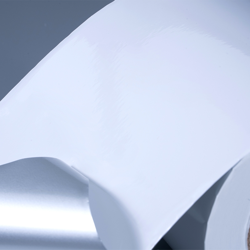 Nhãn tự dính màng polyester Aluminized trắng bóng 25mic với chất kết dính acrylic gốc nước để in phun