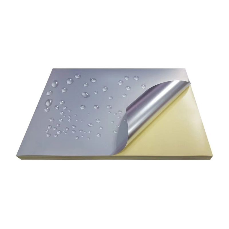 Vật liệu Nhãn PET Bạc Matt 50mic có chất kết dính dung môi mạnh và lớp phủ gốc dầu